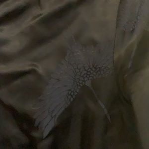 Silk dress with cool pattern